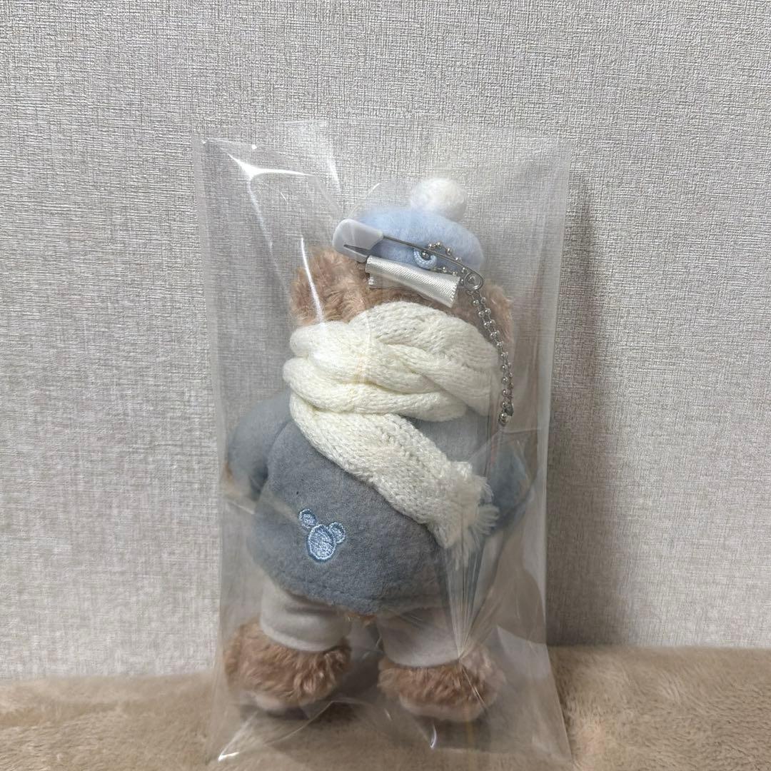 即購入可。ダンシングスノーフレークス　ダッフィーぬいぐるみバッジ　ぬいば美品