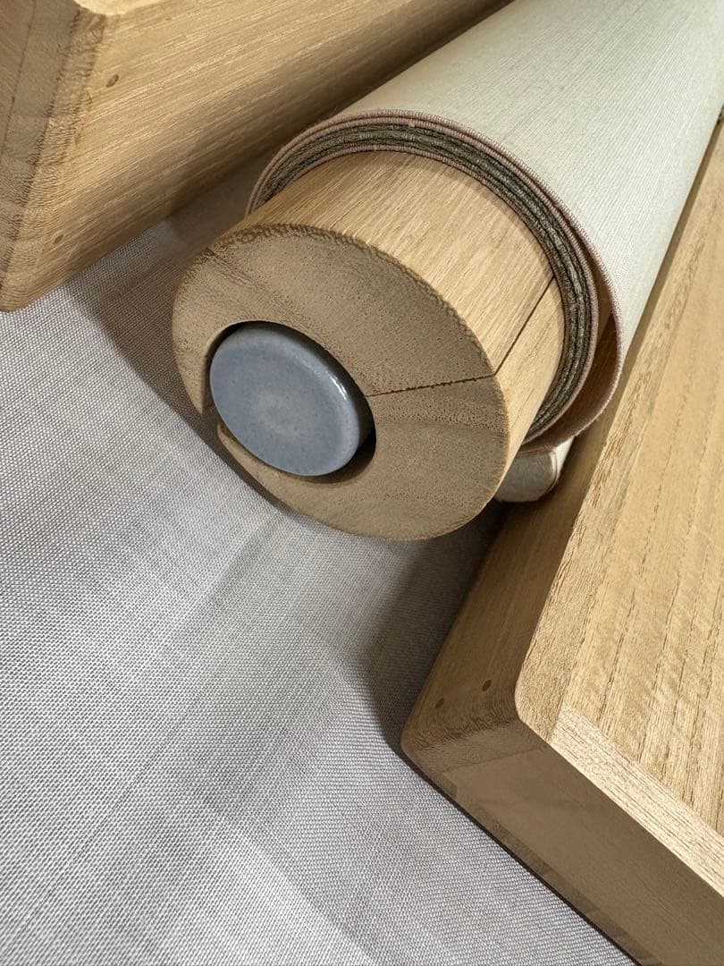 「朝顔」　富田保和　茶道具 掛け軸 掛軸　太巻き　二重箱　共箱あり