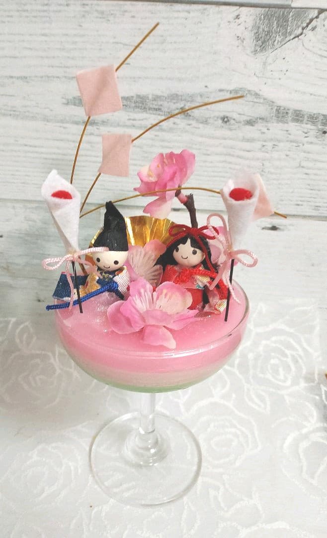 雛祭りセール‼️『匿名配送』雛飾り②ワックスグラス