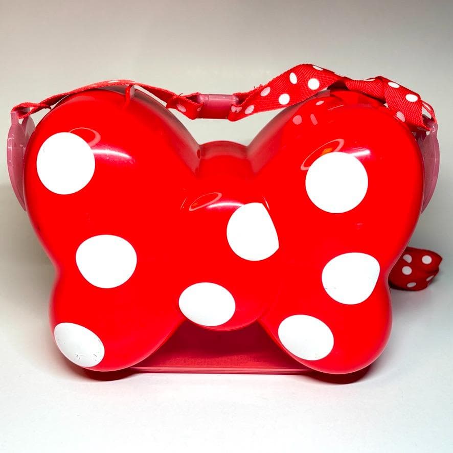 ミニー ポップコーンバケット リボン型 赤ドット ディズニー/G041