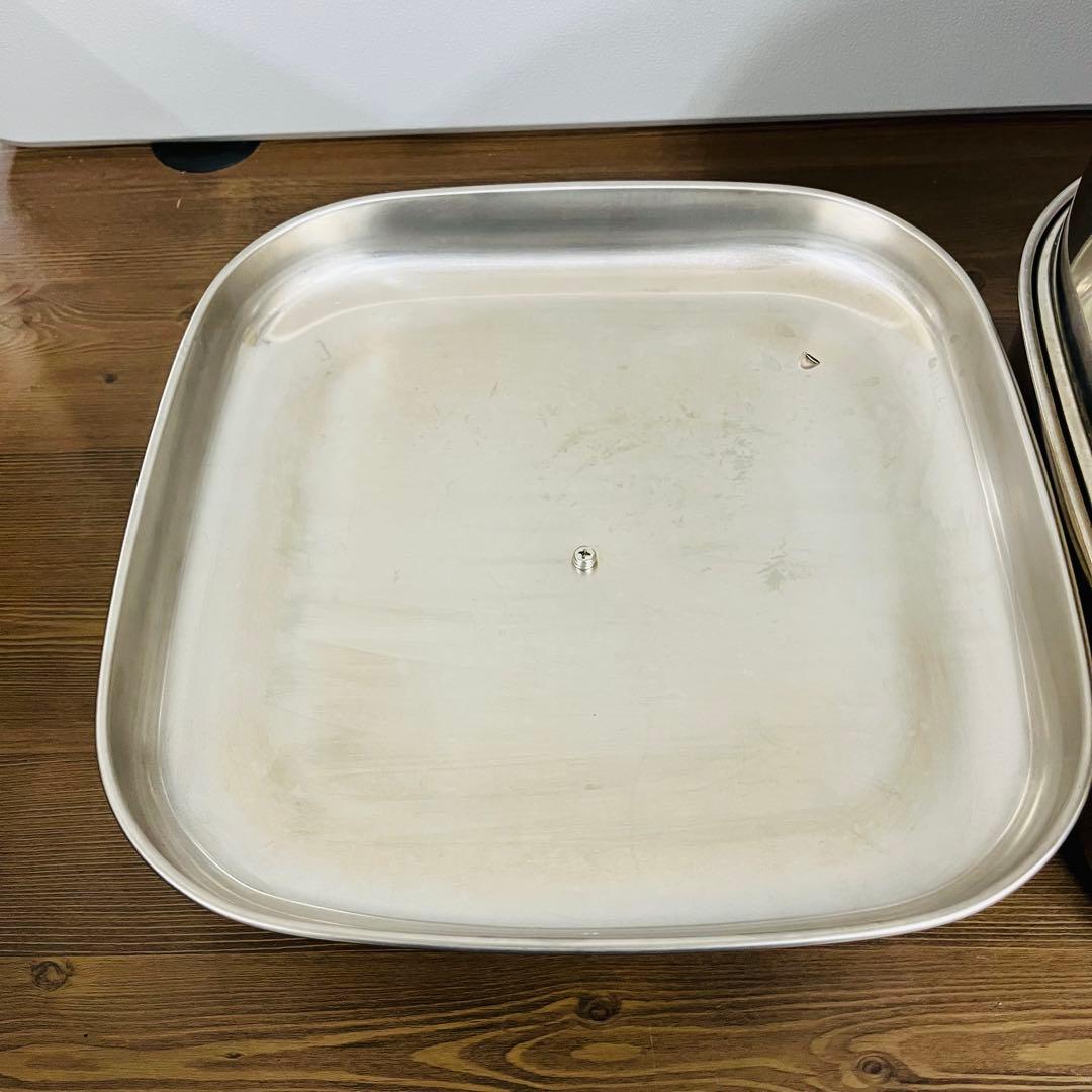 竹越工業 18-8角型蒸し器 29cm 3段　蒸し器 厨房 蒸し物　業務用