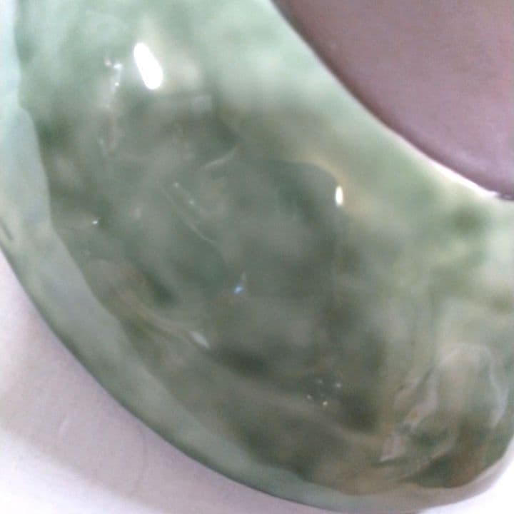 京焼陶庵花柄 陶器製 楕円形ボウル