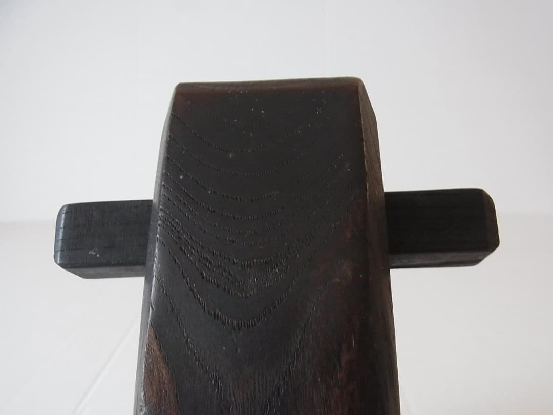 自在鉤 空鉤・欅製／初期伊万里 李朝 古民具 古道具 民藝 囲炉裏 炭道具