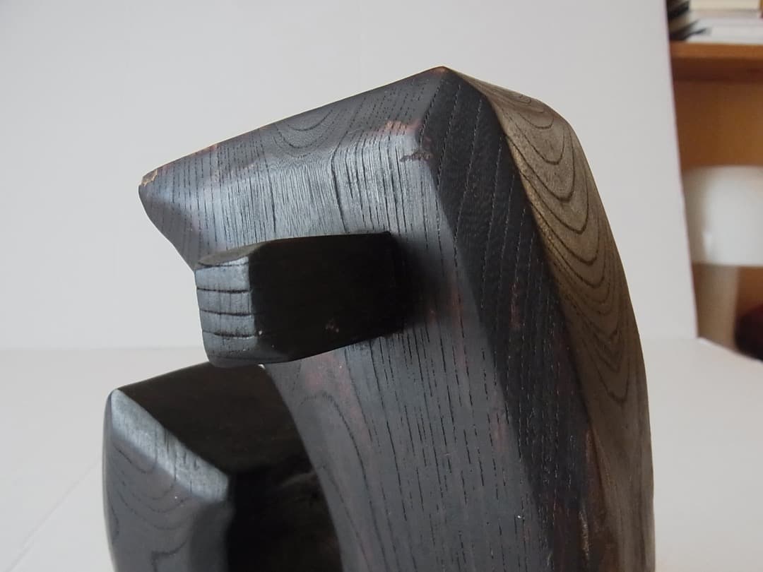 自在鉤 空鉤・欅製／初期伊万里 李朝 古民具 古道具 民藝 囲炉裏 炭道具