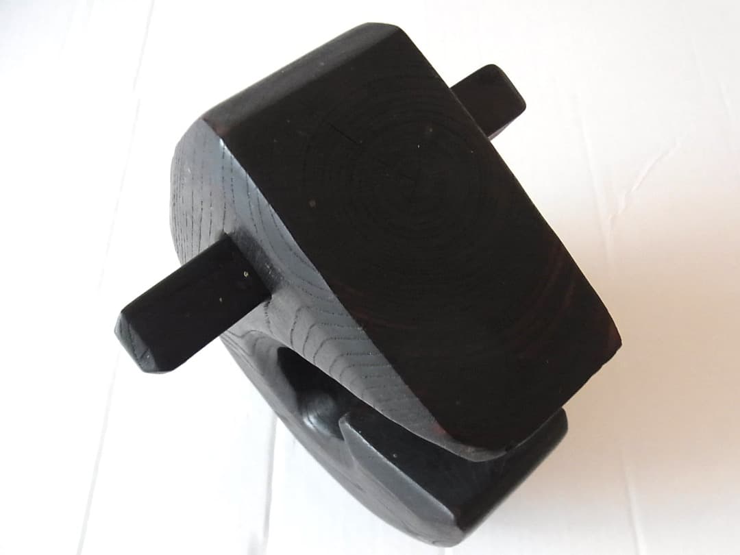 自在鉤 空鉤・欅製／初期伊万里 李朝 古民具 古道具 民藝 囲炉裏 炭道具