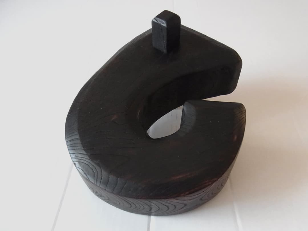 自在鉤 空鉤・欅製／初期伊万里 李朝 古民具 古道具 民藝 囲炉裏 炭道具