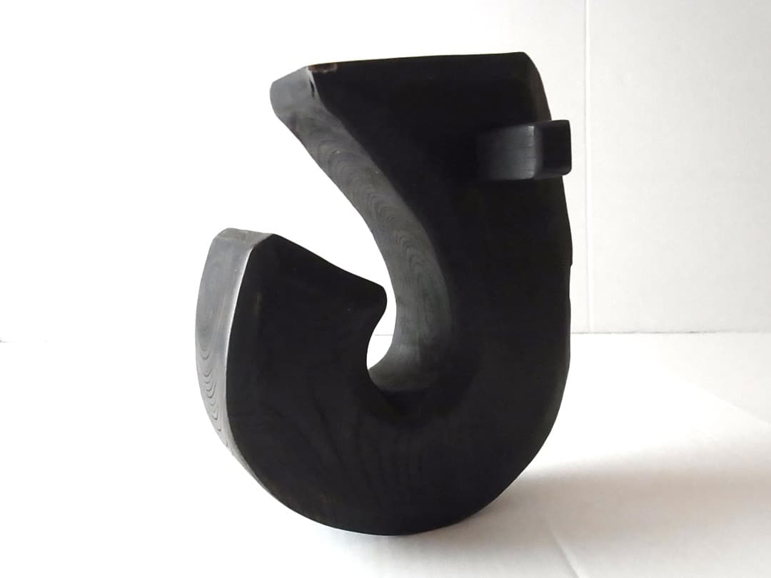 自在鉤 空鉤・欅製／初期伊万里 李朝 古民具 古道具 民藝 囲炉裏 炭道具