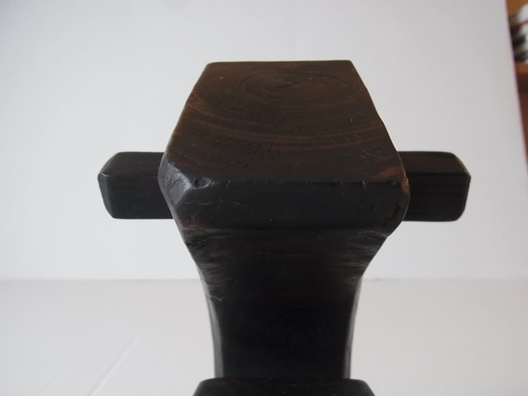 自在鉤 空鉤・欅製／初期伊万里 李朝 古民具 古道具 民藝 囲炉裏 炭道具