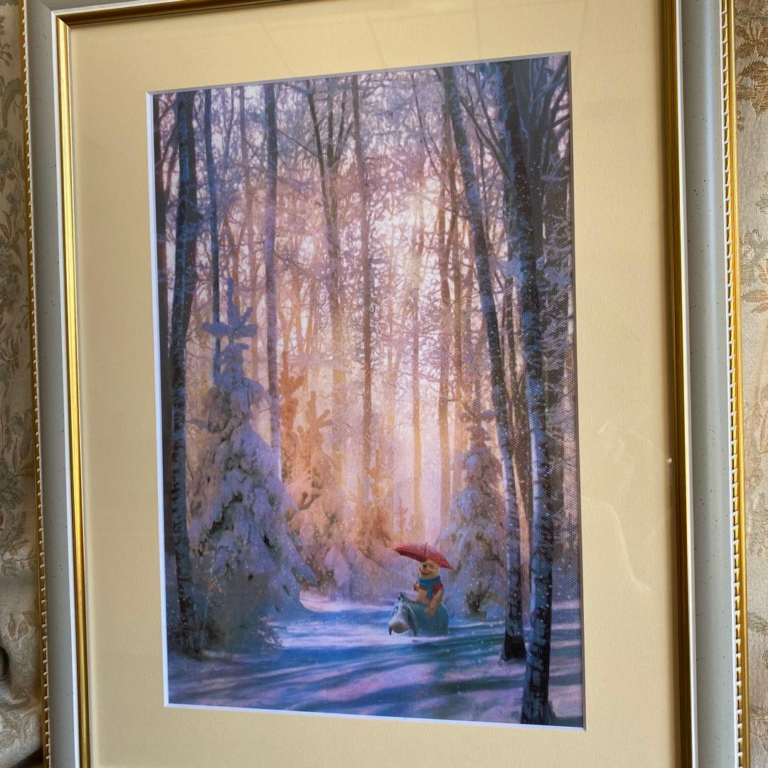 ステファン　マーチンエアー　くまのプーさん　雪　額装品