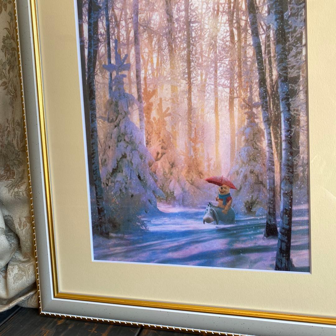 ステファン　マーチンエアー　くまのプーさん　雪　額装品