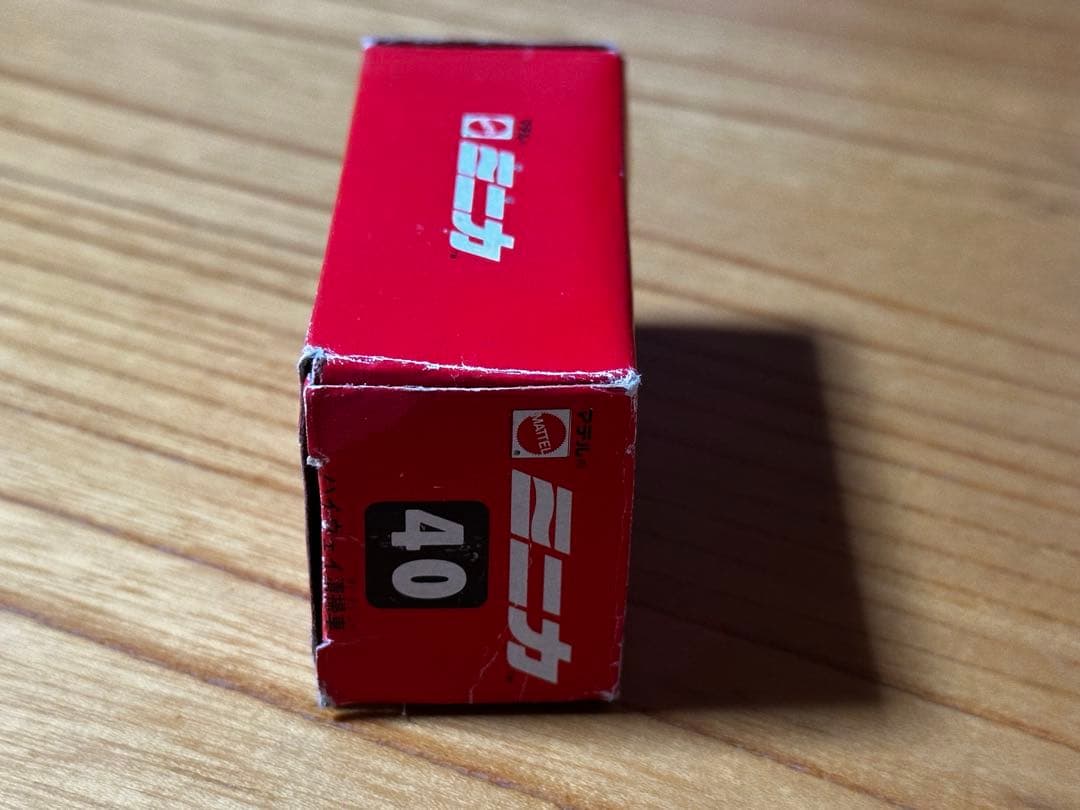 超美品 マテル ミニカ 型番40 青/白/赤　ハイウェイ清掃車