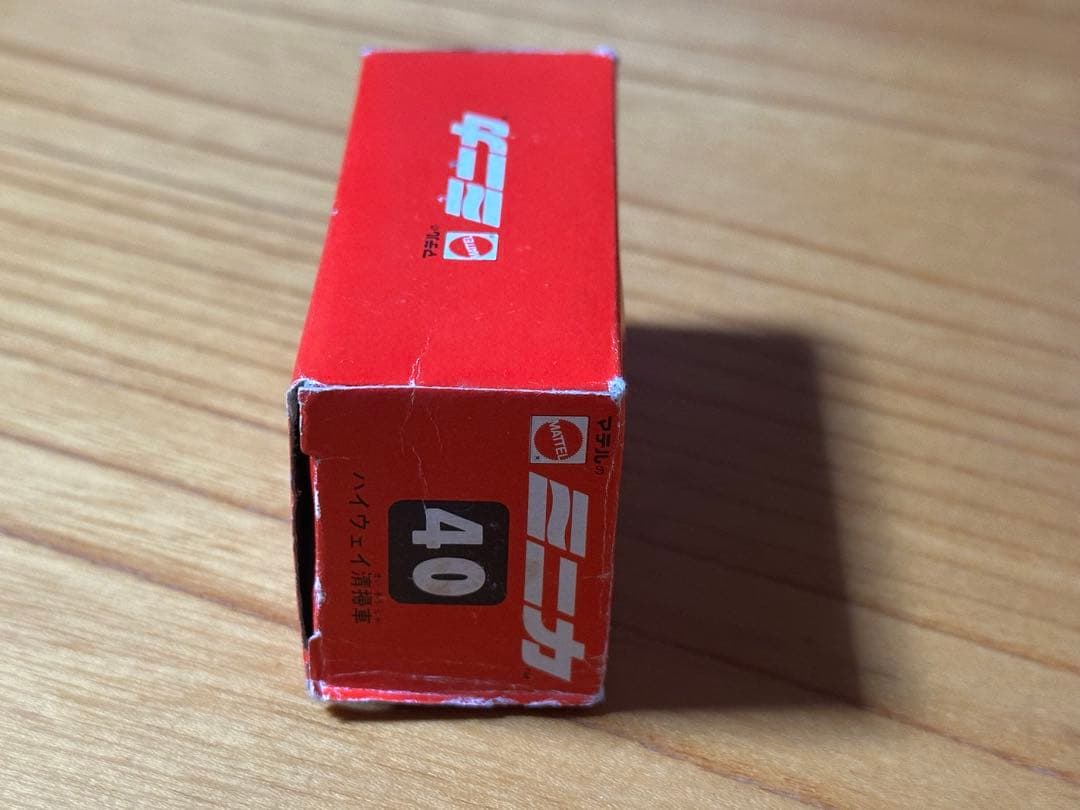 超美品 マテル ミニカ 型番40 青/白/赤　ハイウェイ清掃車