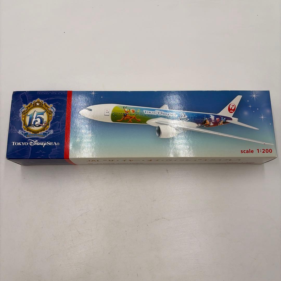 ⭐︎東京ディズニーシー15周年 JAL 飛行機モデル プレーン模型 1:200