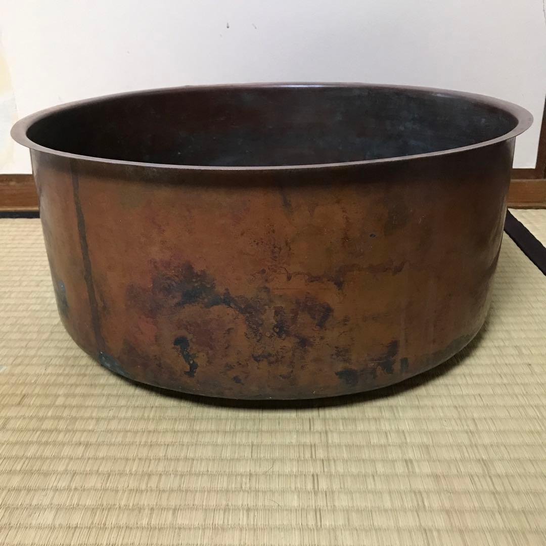 昭和レトロ　銅鍋　経約44.7㎝