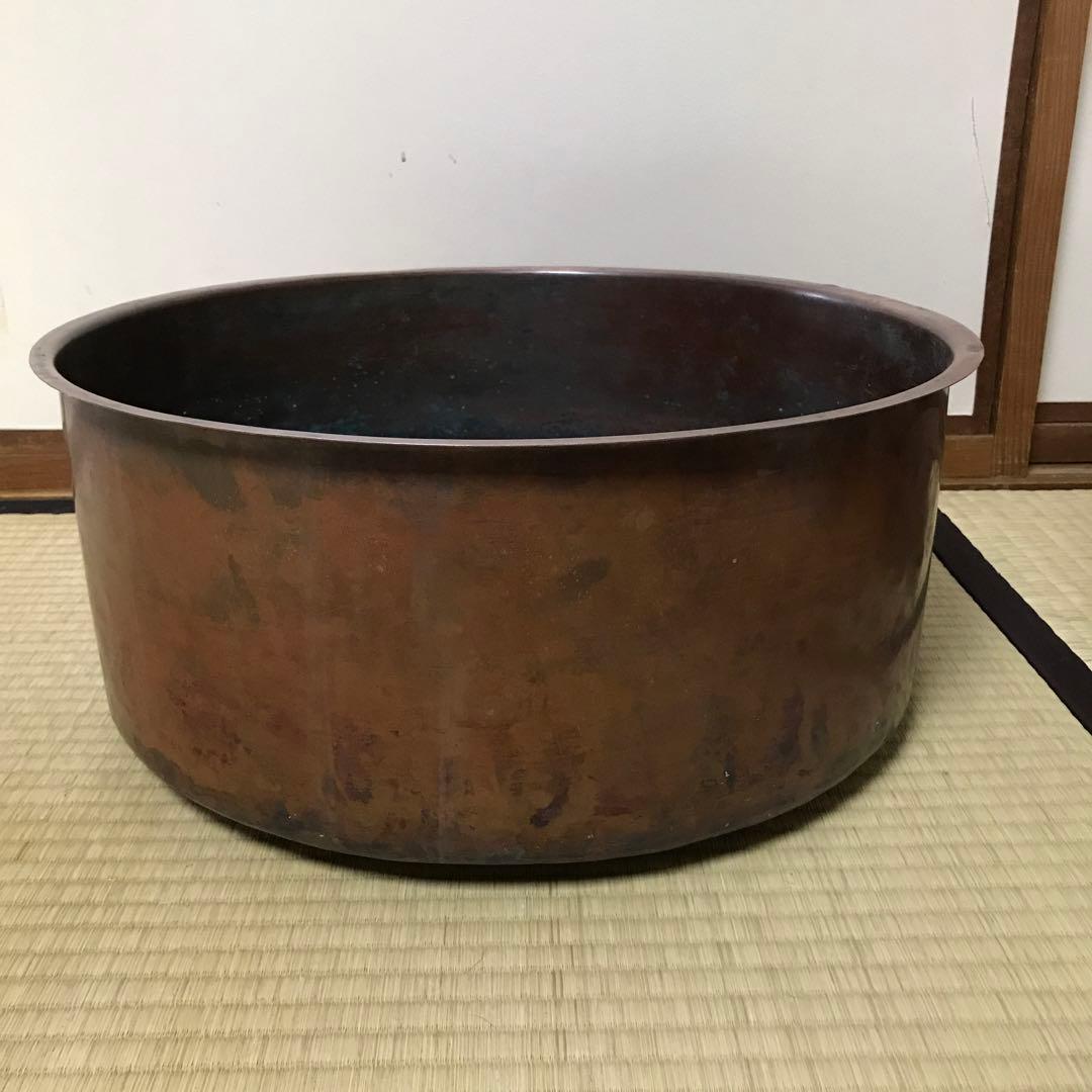 昭和レトロ　銅鍋　経約44.7㎝