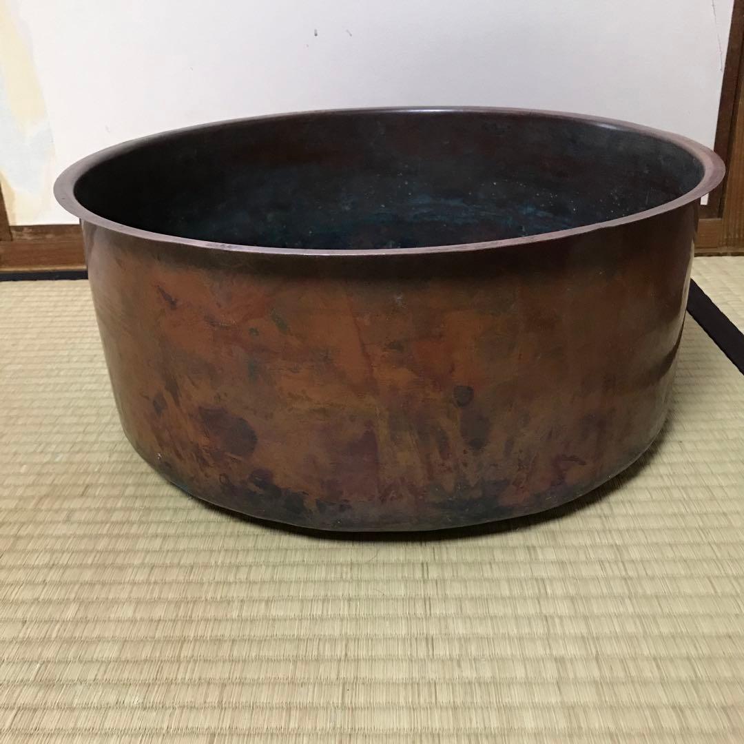 昭和レトロ　銅鍋　経約44.7㎝