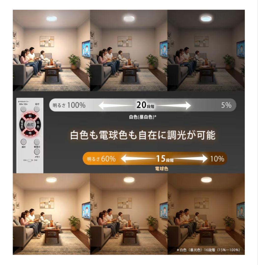 東芝　LEDシーリングライト　NLEH06060E-LC 6畳②