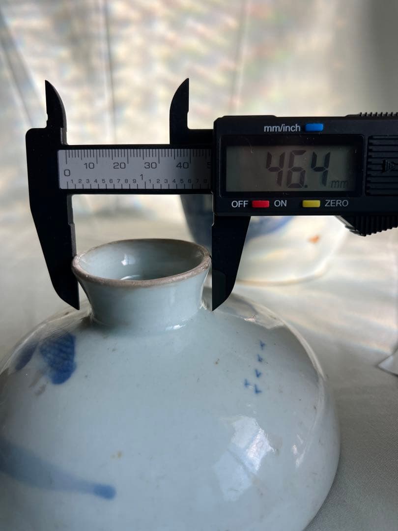 古美術 青花人物文 蓋壺