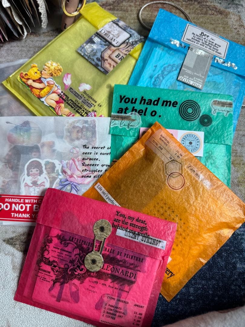 みぃ♡ジャーナル風おすそ分けファイル＆おすそ分け蛇腹ファイルのセット