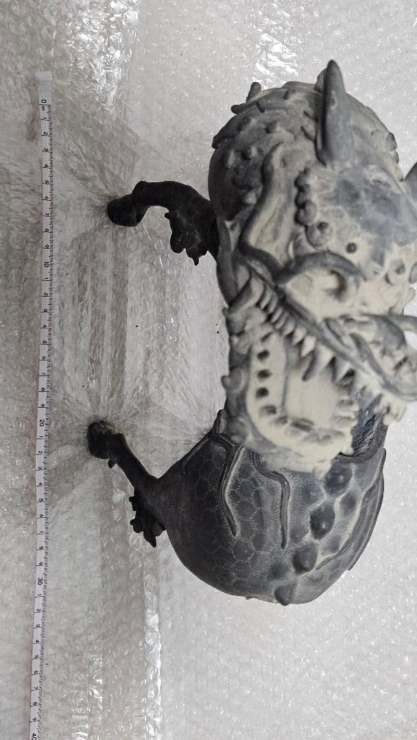 【骨董・希少】麒麟 香炉 銅製（金工）置物 時代物 アンティーク