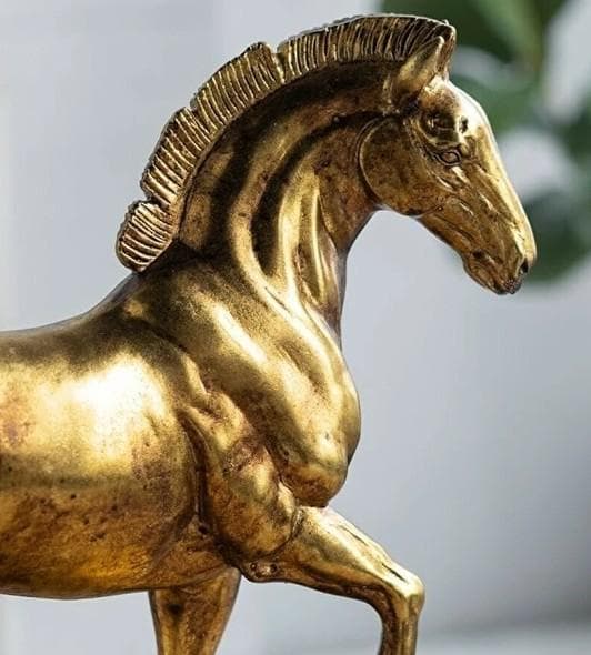 置物 馬 ゴールド クラシック サラブレッド 午年 アンティーク 85611HS