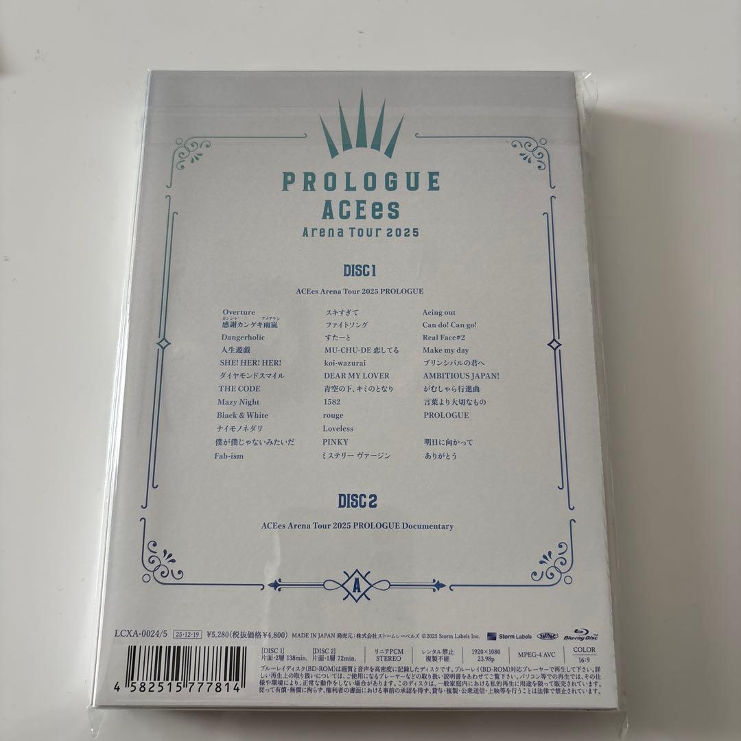 アイドル ACEes Arena Tour 2025 PROLOGUE Blu-ray