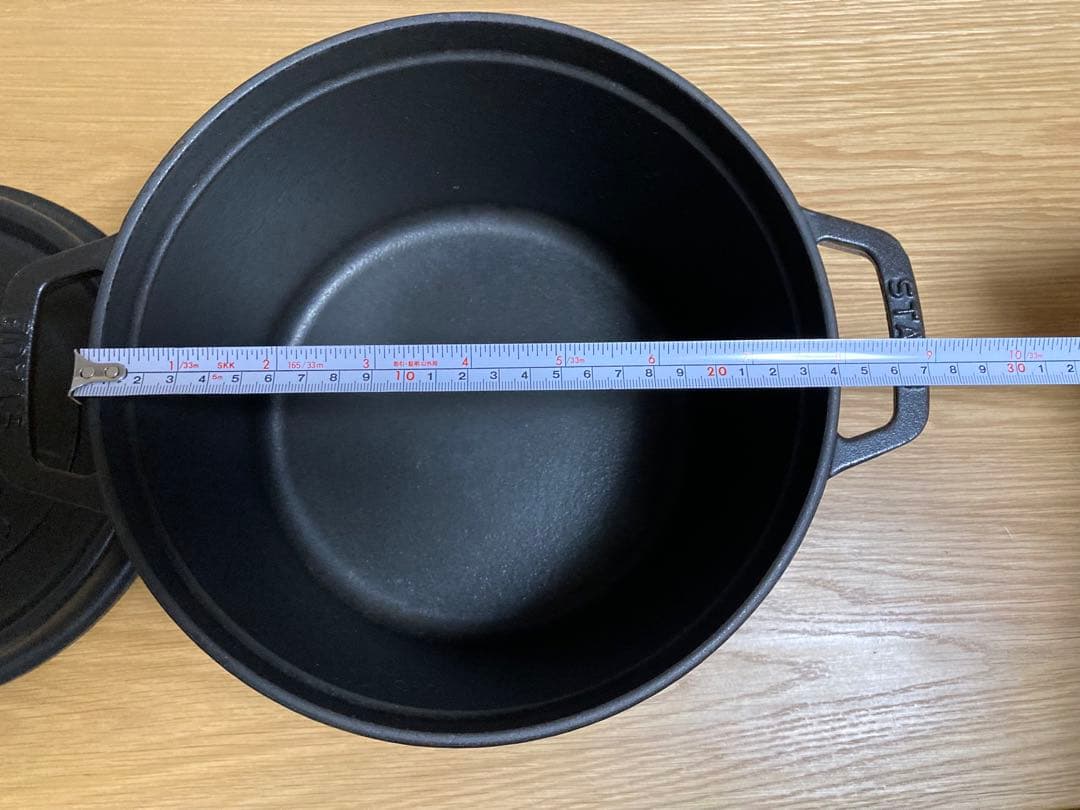 ストウブ 鍋 24cm 黒