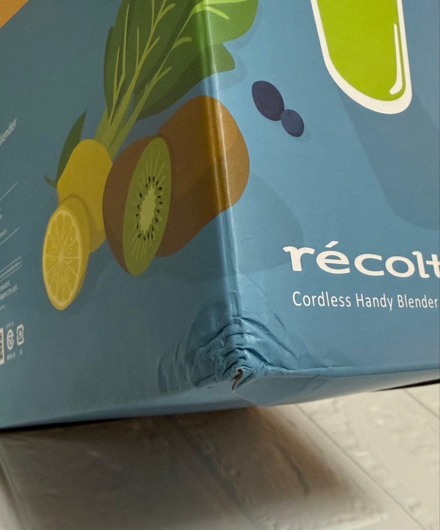 【箱つぶれあり、未使用】recolte レコルト コードレスハンドブレンダー