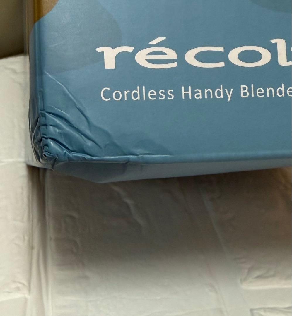【箱つぶれあり、未使用】recolte レコルト コードレスハンドブレンダー