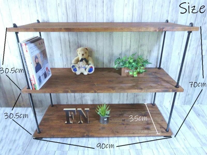 ハンドメイド　シャビーボルトラック ロングタイプ（ダークチーク色）