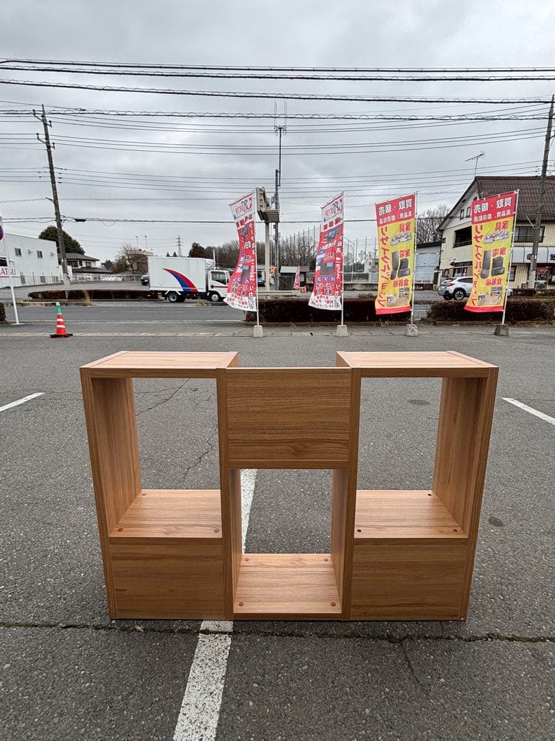 オープンラック シェルフ 飾り棚 収納棚 本棚 ナチュラル