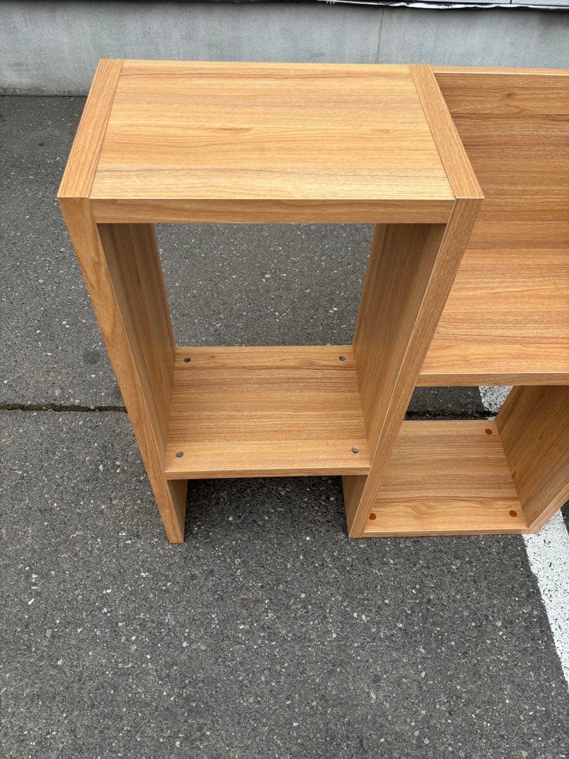 オープンラック シェルフ 飾り棚 収納棚 本棚 ナチュラル