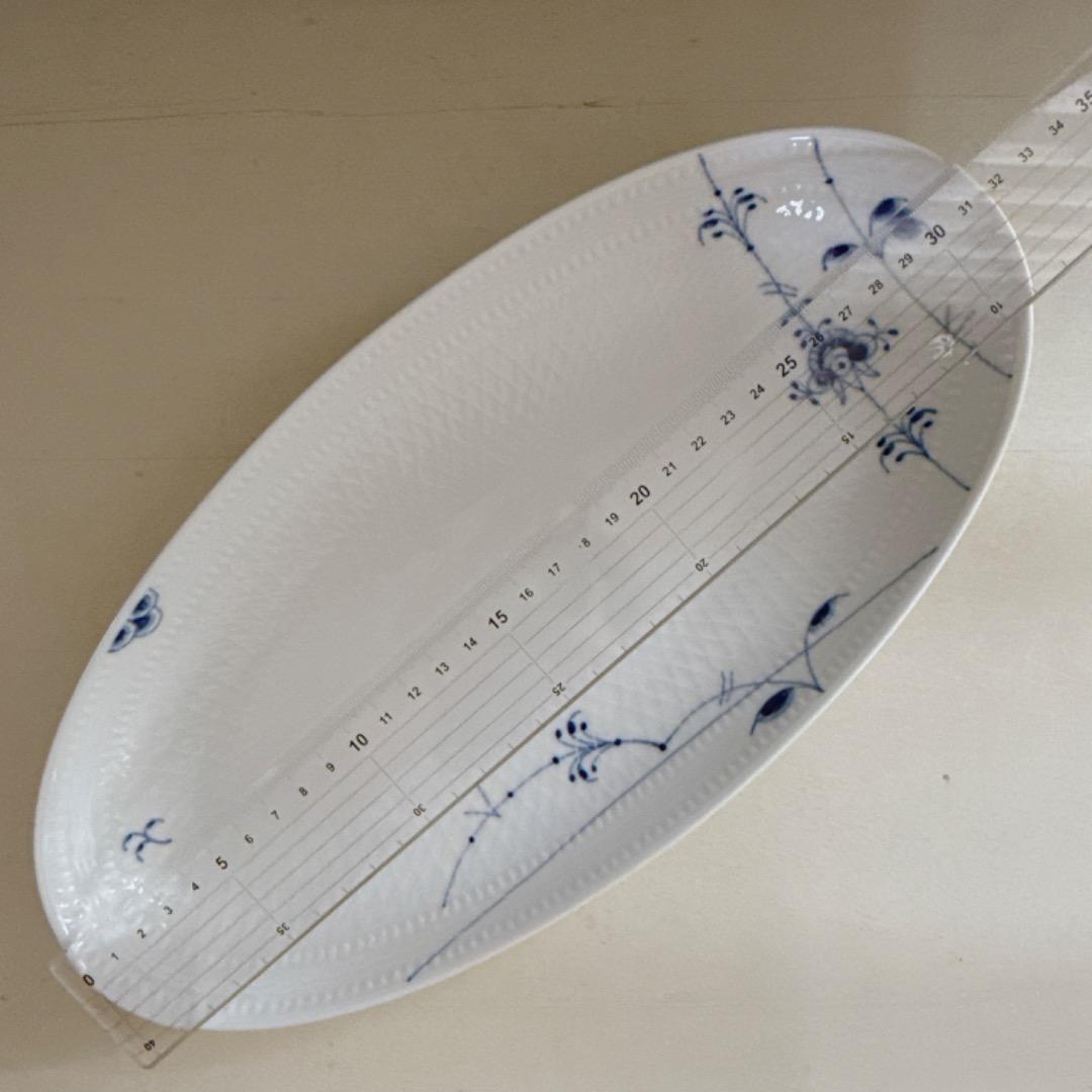 新品☆ロイヤルコペンハーゲンブルーパルメッテ オーバルディッシュ 32cm