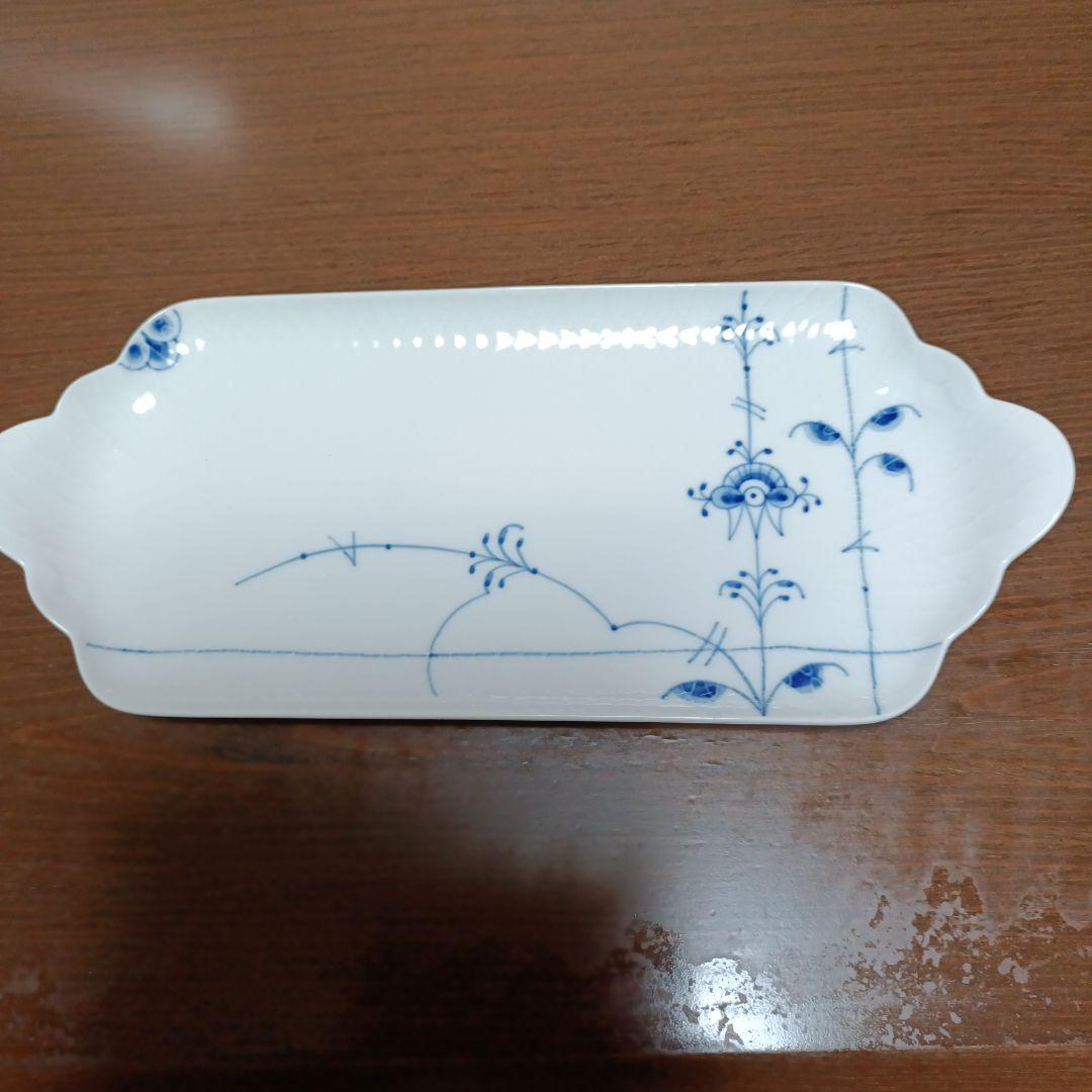 ロイヤルコペンハーゲン　ブルーパルメッテ　ロングトレー28cm