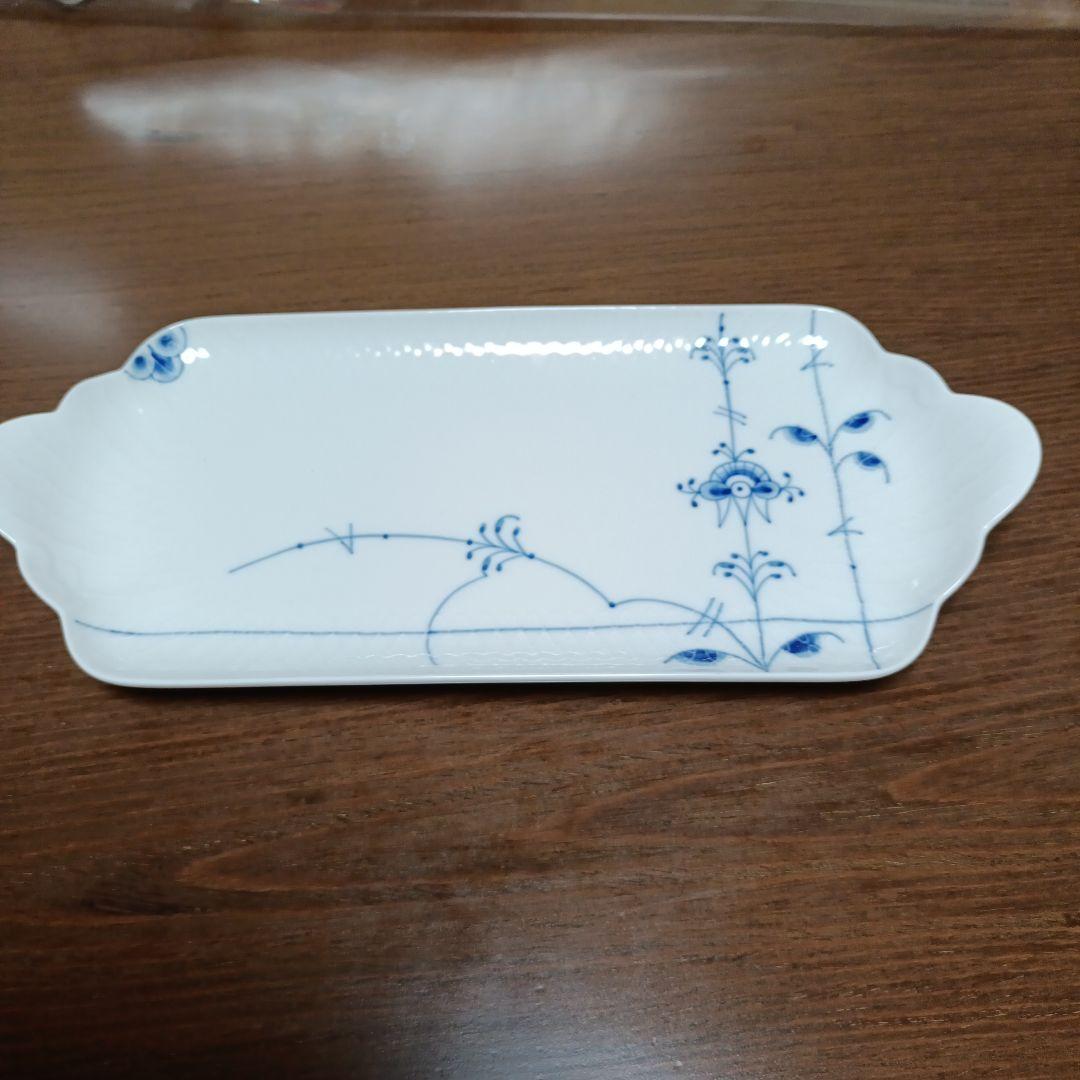 ロイヤルコペンハーゲン　ブルーパルメッテ　ロングトレー28cm