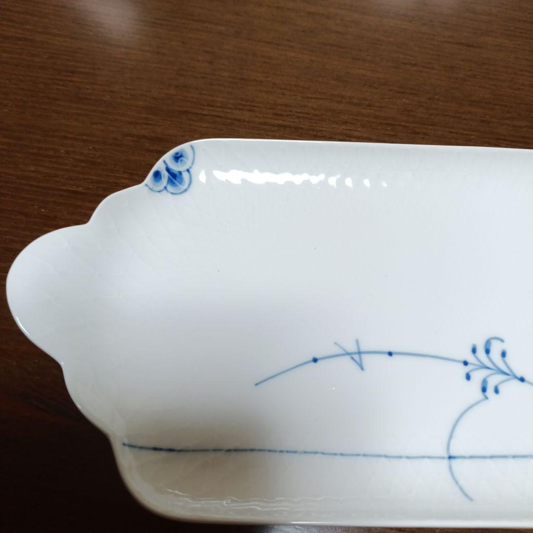 ロイヤルコペンハーゲン　ブルーパルメッテ　ロングトレー28cm