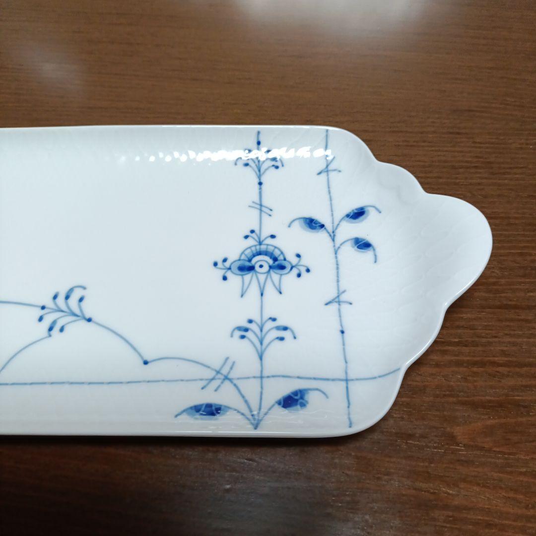 ロイヤルコペンハーゲン　ブルーパルメッテ　ロングトレー28cm