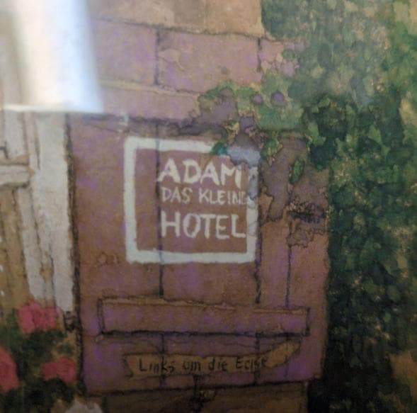 肉筆 ｊOkazaki Yoshikazuのプレートがついた素敵な額と水彩画