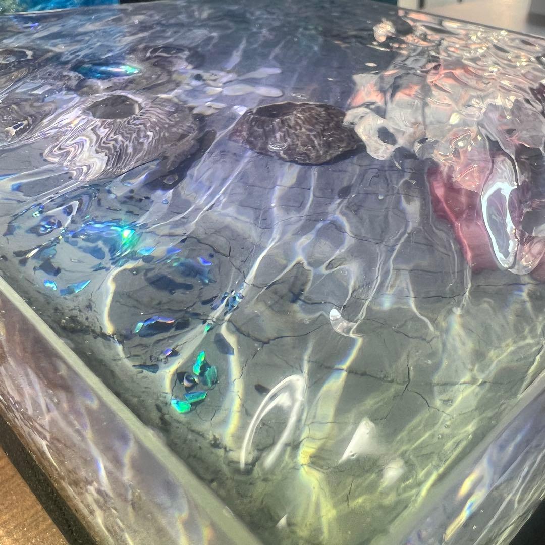 【波紋アート】Real Ocean／barnacle／フジツボ／15cmプリズム