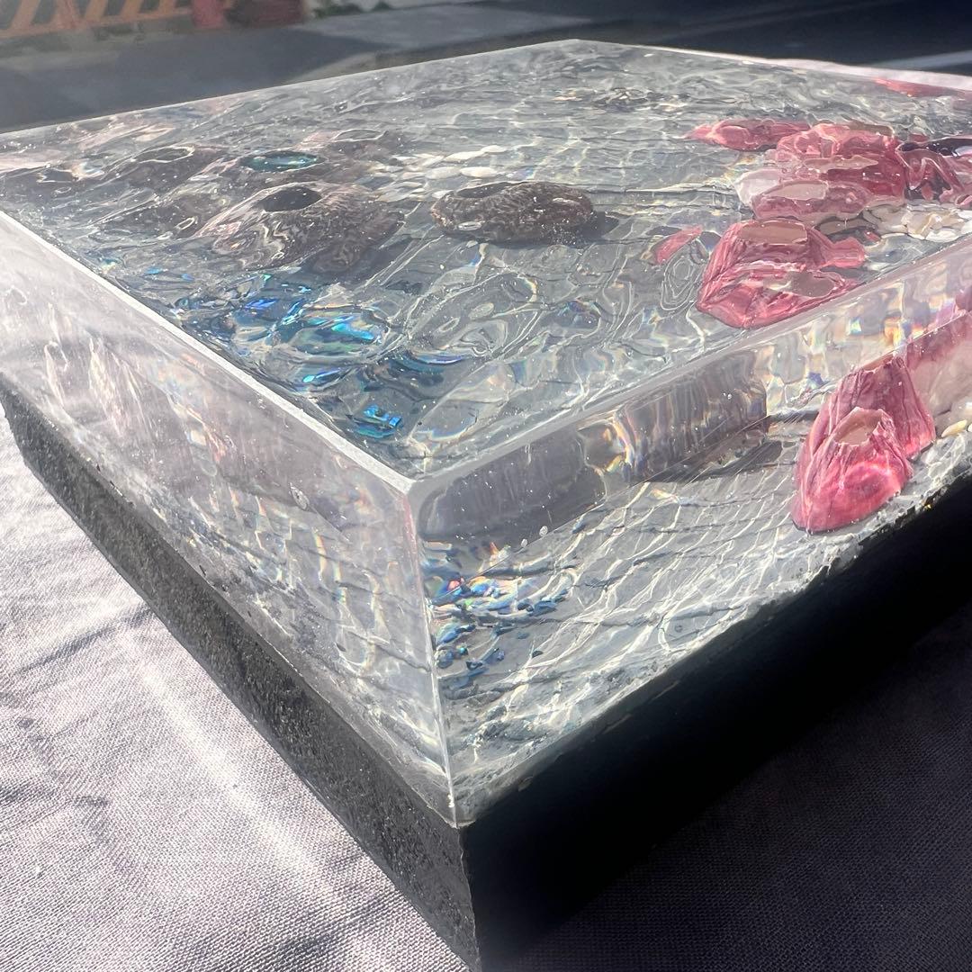 【波紋アート】Real Ocean／barnacle／フジツボ／15cmプリズム