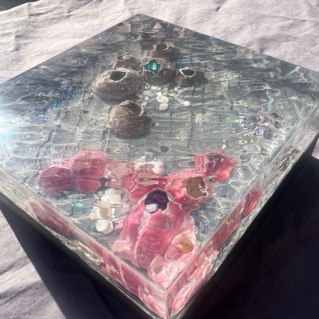 【波紋アート】Real Ocean／barnacle／フジツボ／15cmプリズム