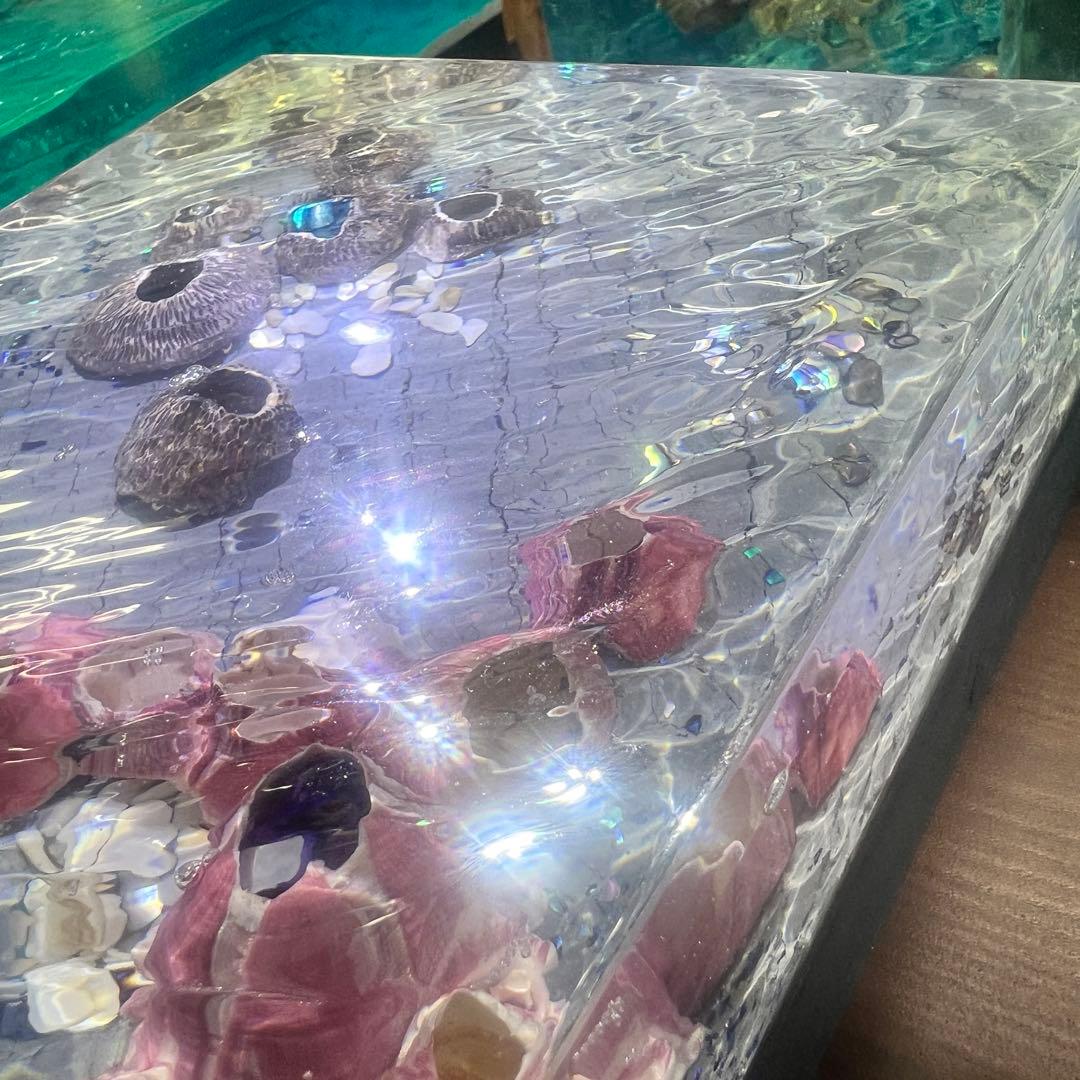 【波紋アート】Real Ocean／barnacle／フジツボ／15cmプリズム