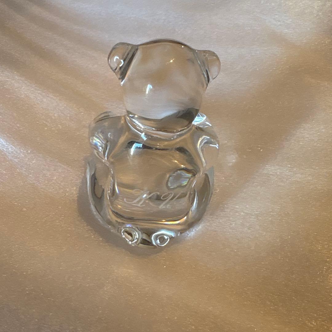 値下げ中　BACCARAT バカラ　テディベア　熊　ガラス　置き物