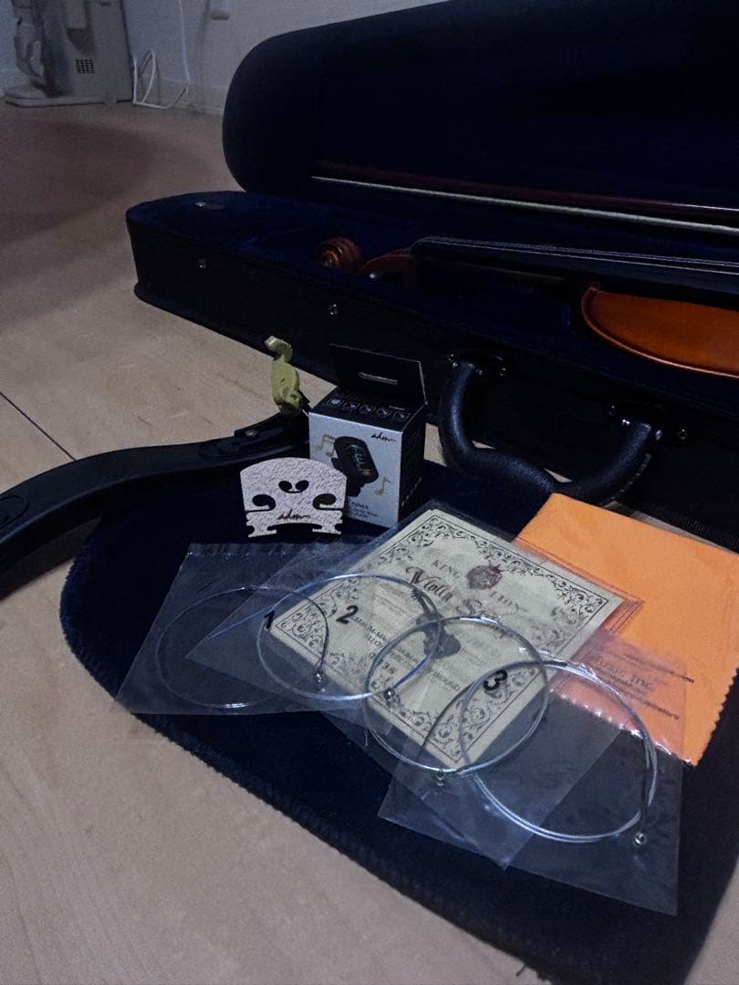 バイオリン フルサイズ（4/4）艶消し　ケース諸々セット