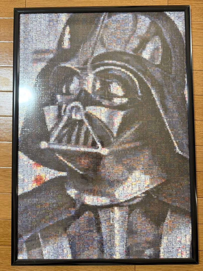 スターウォーズ　モザイクアート　パズル　インテリア　ダースベイダー　完成品