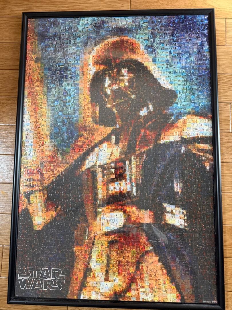 スターウォーズ　モザイクアート　パズル　インテリア　ダースベイダー　完成品