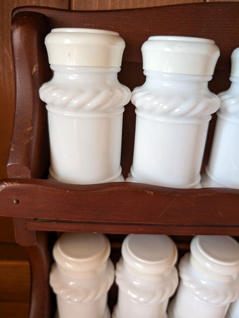 ヴィンテージ☆スパイスボトルラックセット