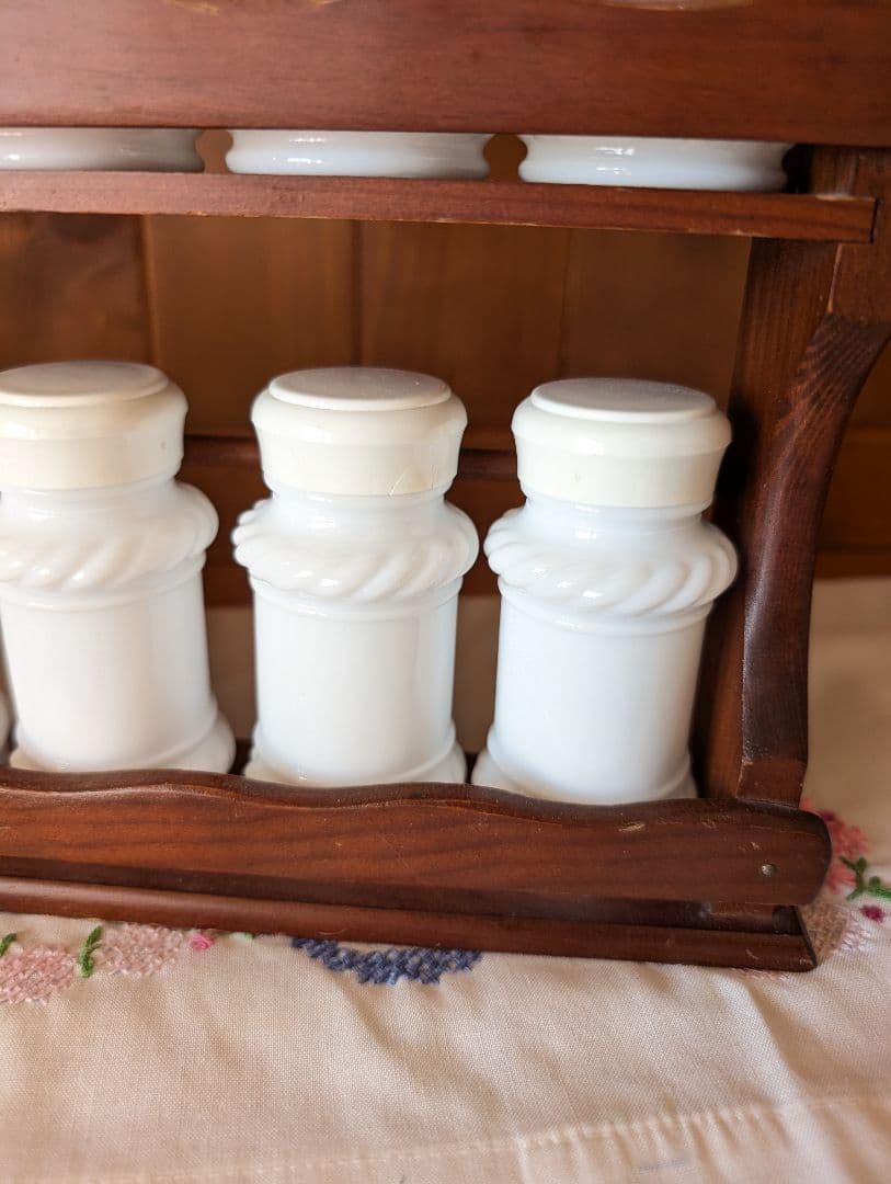 ヴィンテージ☆スパイスボトルラックセット