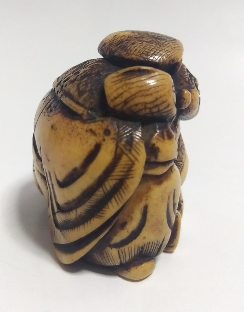 根付 ねつけ 大黒様 布袋様 骨董品 工芸品