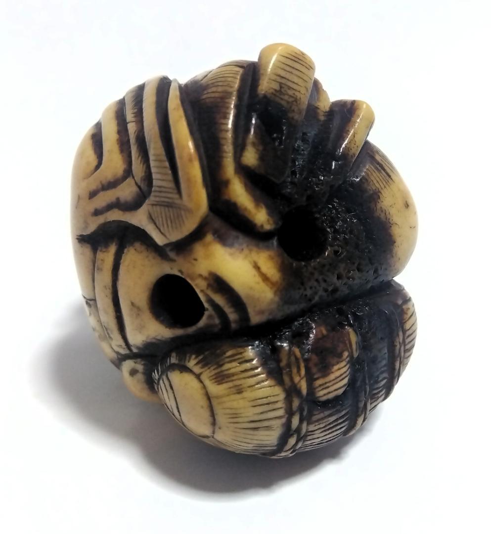 根付 ねつけ 大黒様 布袋様 骨董品 工芸品